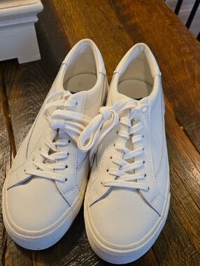 Madewell Unisex White Sidewalk Leather Sneakers 9W / 7.5M